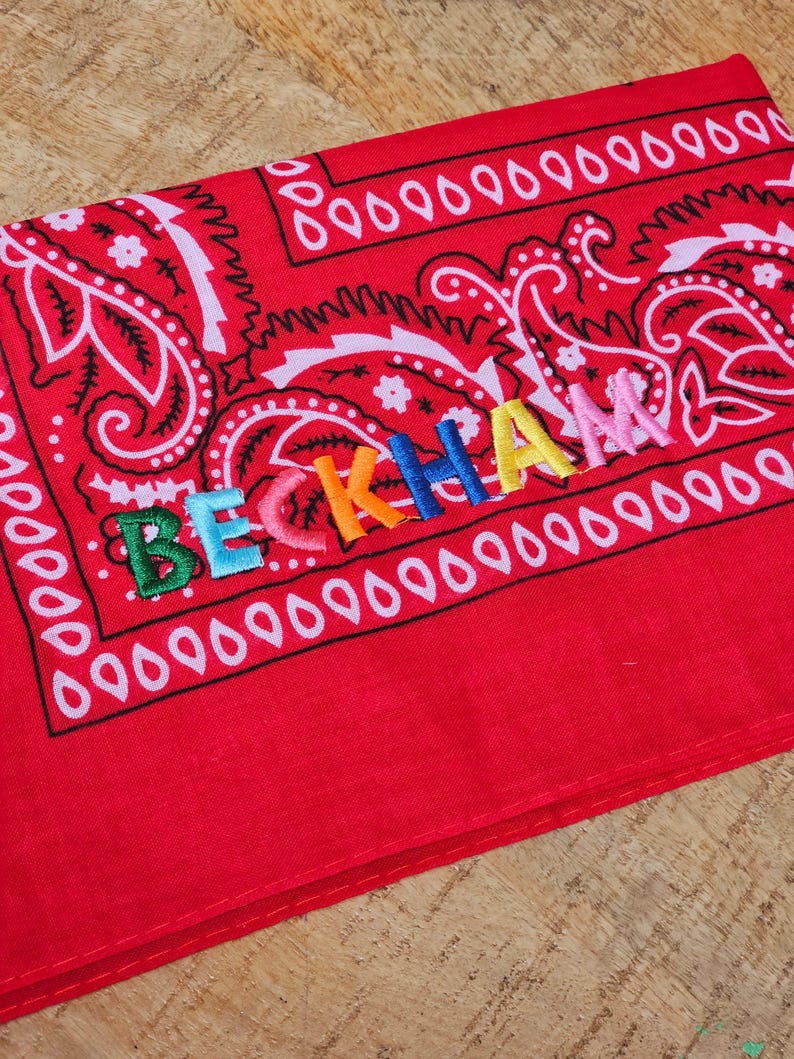 Personalised bandana set
