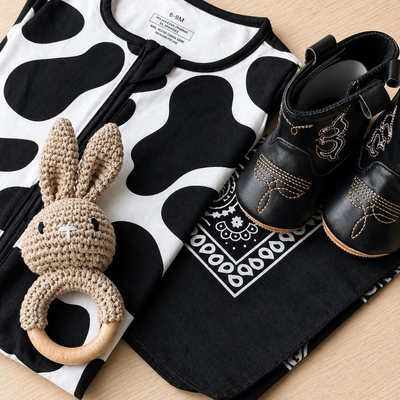 Little cowboy romper & boots set