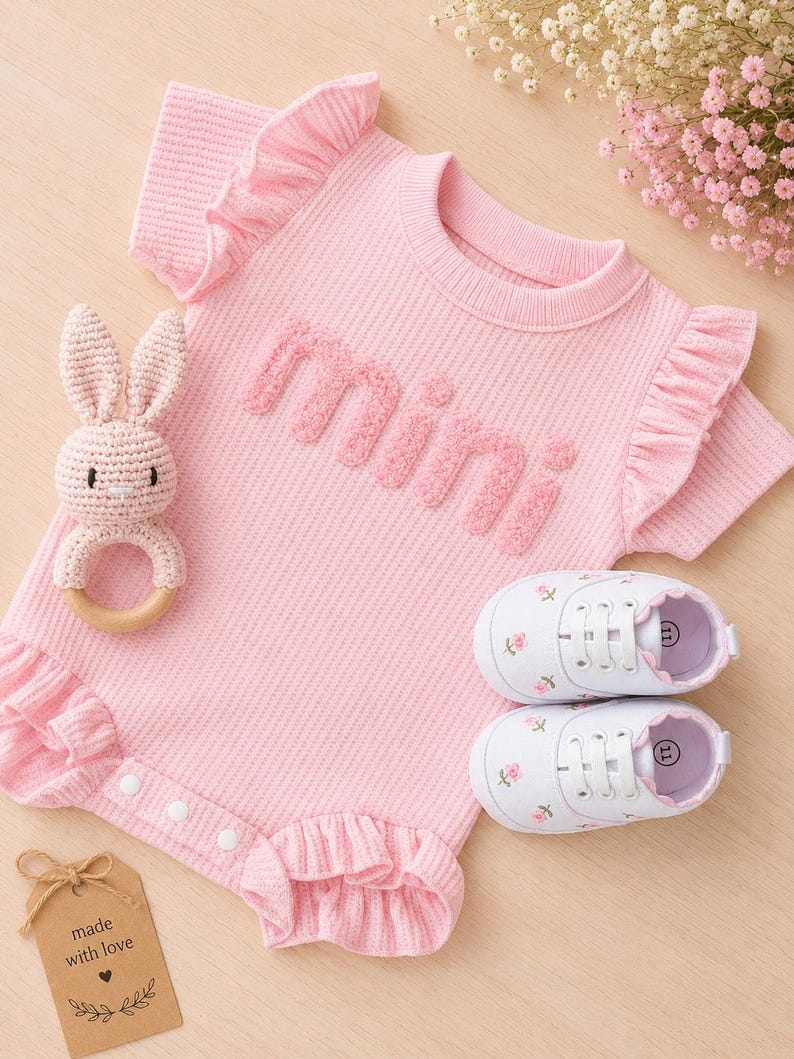 Pink ruffle set